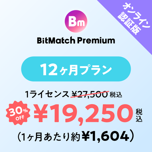 BitMatch Premium 12ヶ月プラン